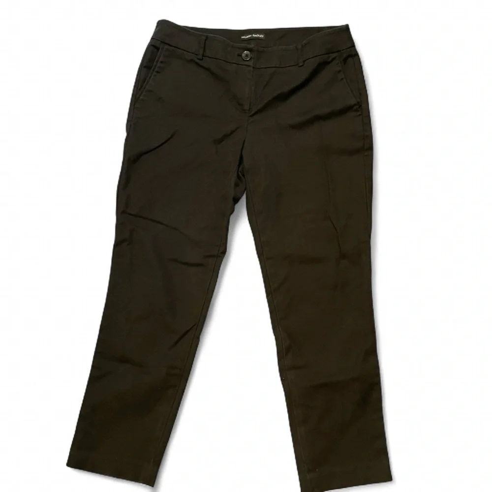 Hilary Radley Women's Black Chino Dress Pants Cotton Stretch Size 8 Career